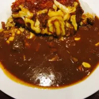 Snapdishの料理写真:CoCo壱番屋 ビーフ海老カツカレーwithチーズトッピング！|くいちゃんさん