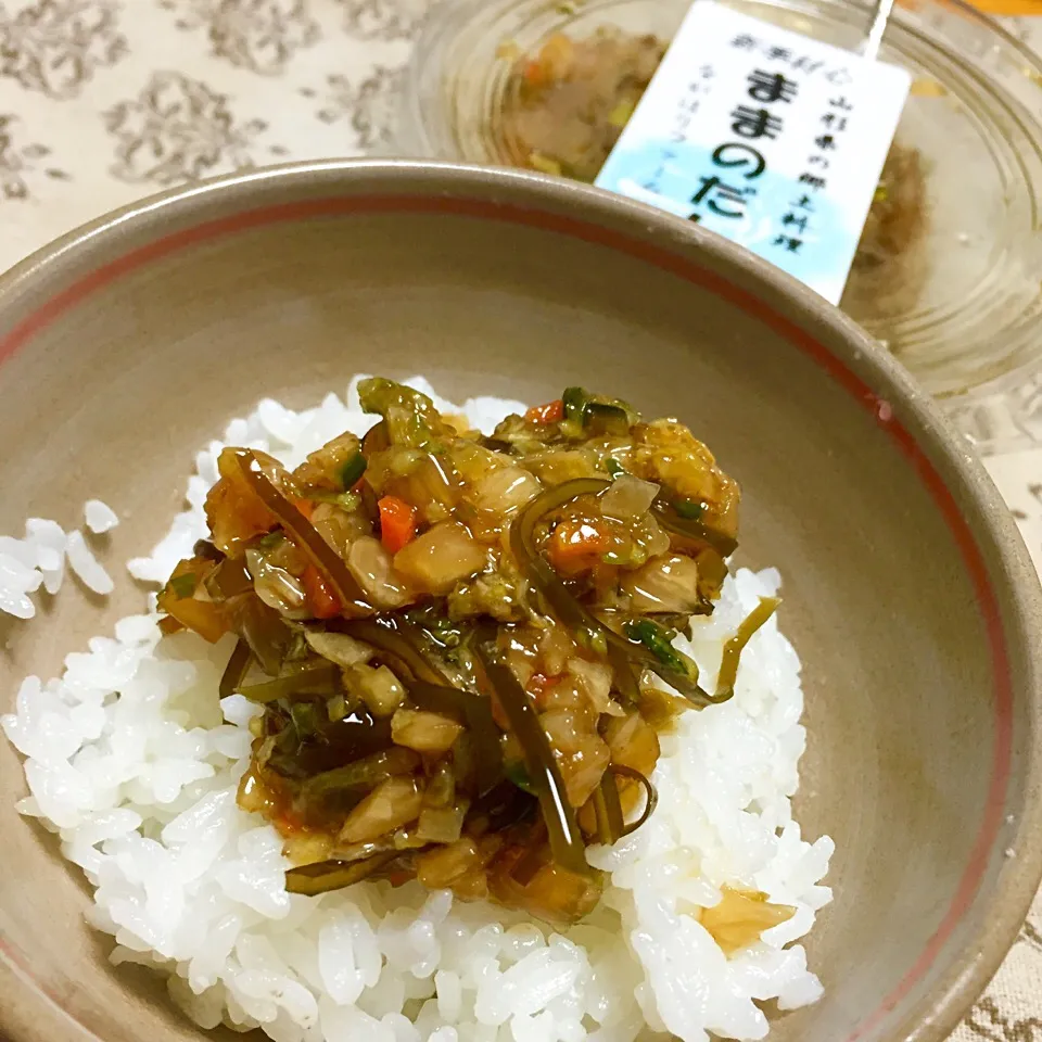 山形ながほりファーム ままのだし葉ワサビ のっけご飯|カウンター嬢さん