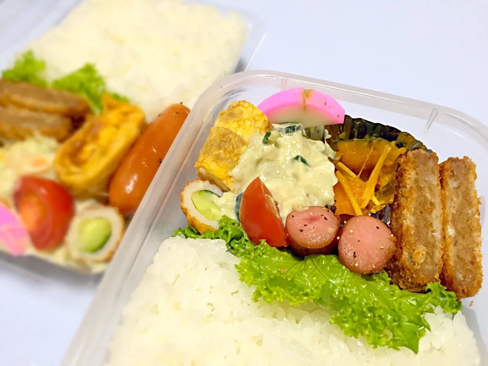 Snapdishの料理写真:メンチカツ弁当|Vell Bowzさん