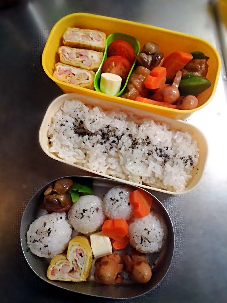 高校生と幼稚園児のお弁当|せおりつさん