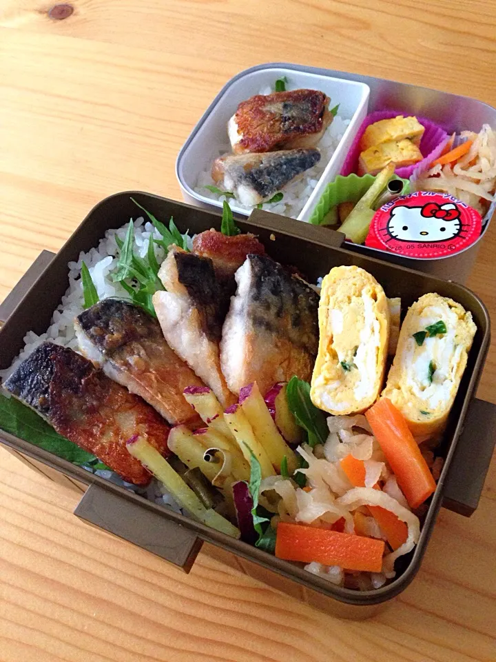 Snapdishの料理写真:11.11サバ弁当|まゆさん