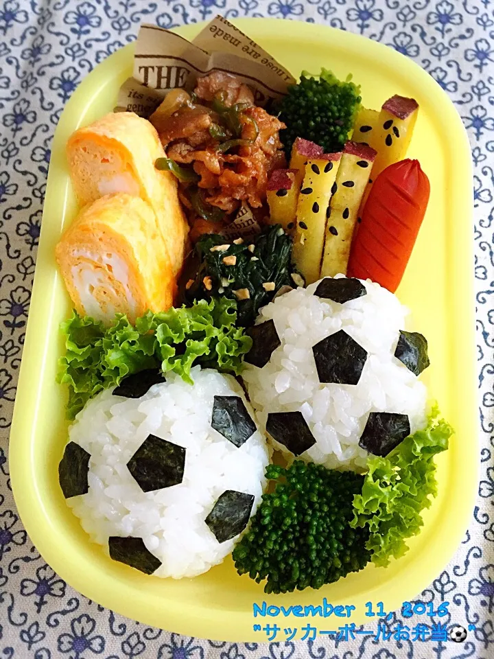 困った時の。。"サッカーボールお弁当⚽"（ ´థ౪థ）💦|Junkoさん