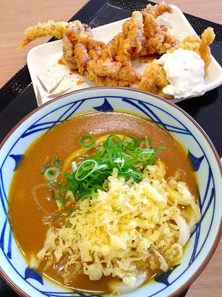 カレーうどん、鶏天、げそ天@丸亀製麺|Kazuya Miyukiさん