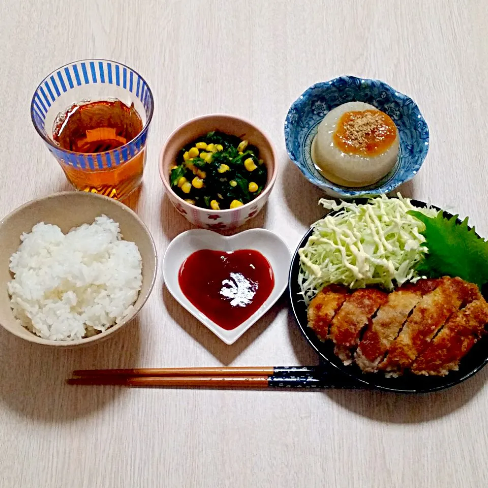 豚肉のミルフィーユかつの夜ご飯♡|Mami.Nさん