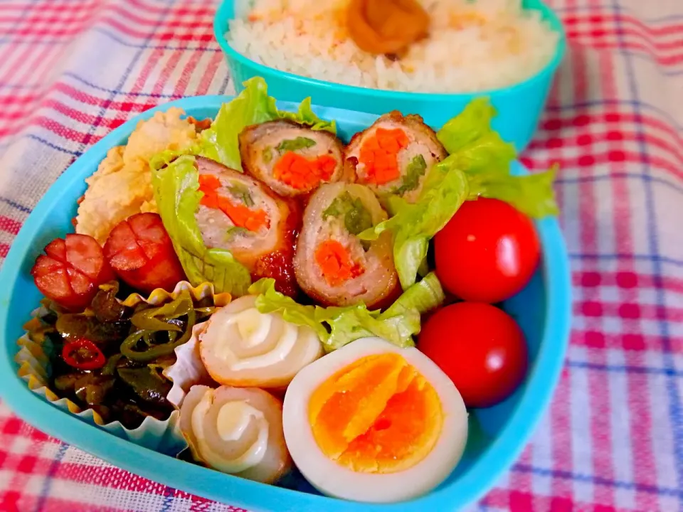 野菜の肉巻き弁当|なべちゃんさん