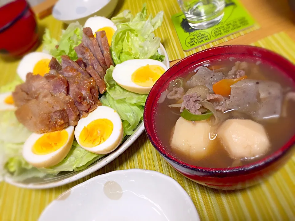 芋煮と焼き豚|せんちゃんさん