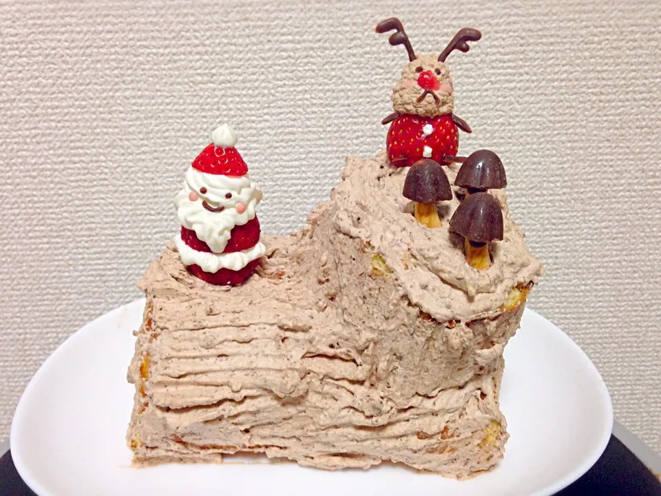 Snapdishの料理写真:2014年クリスマス ブッシュドノエル|いずみさん