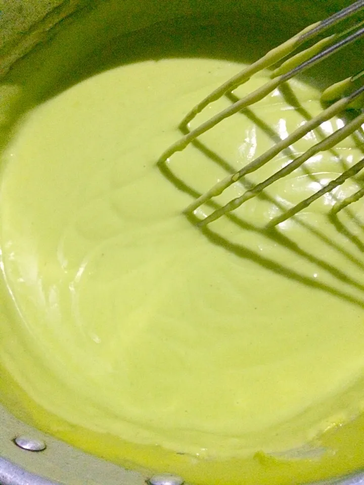 Pandan custard dipping sauce 🍞🍞|Anya Sett.さん