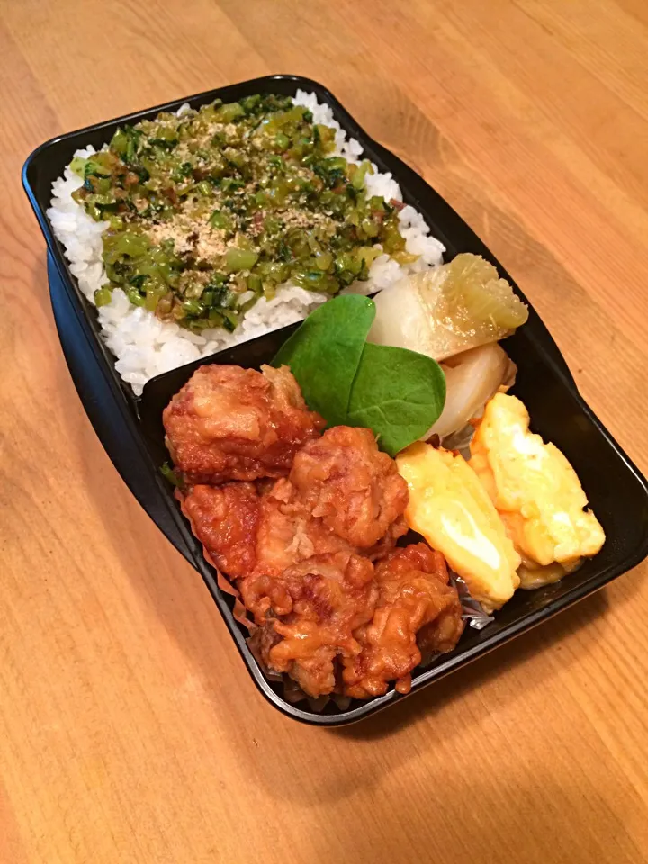 カブの葉の手作りふりかけ弁当🍱|meyou..さん