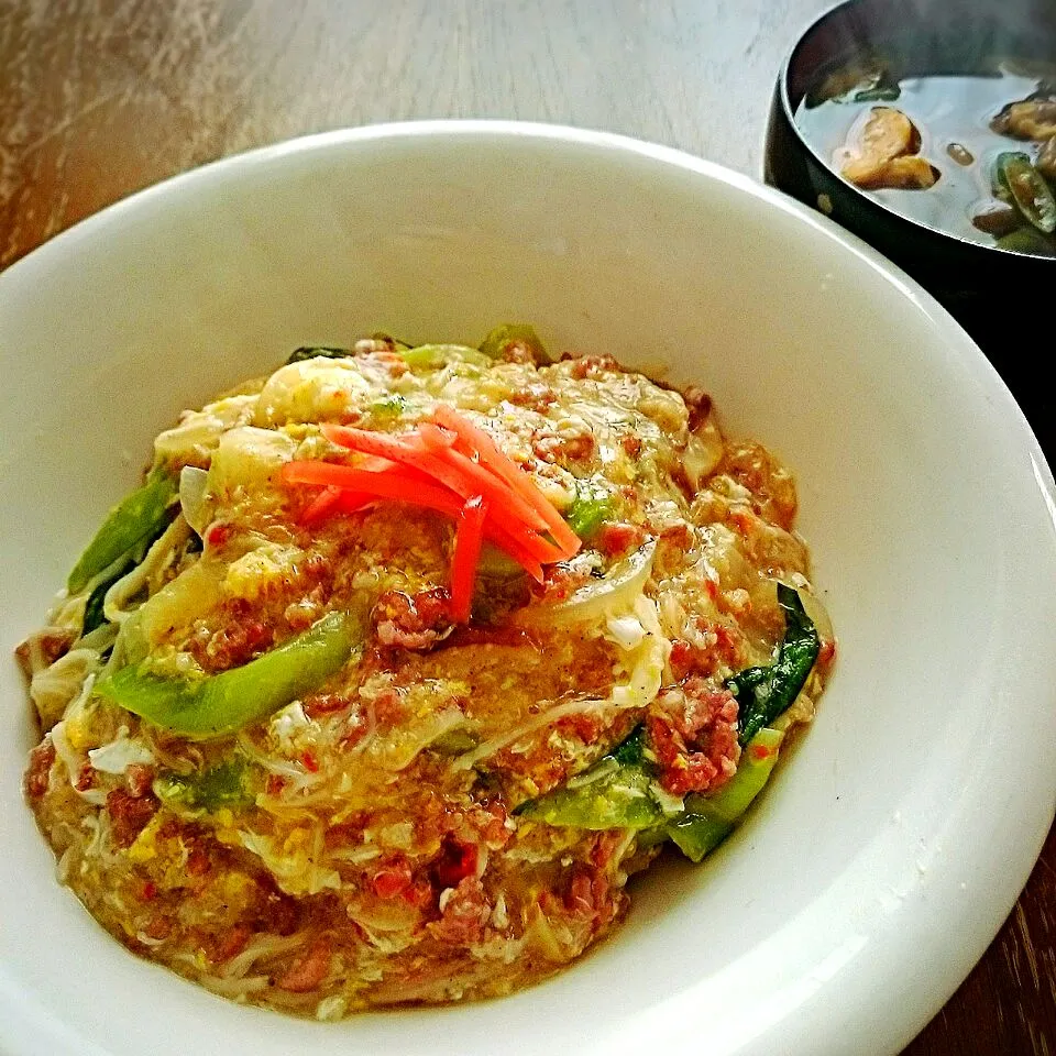 カニと青梗菜の中華飯|プチテンよすさん