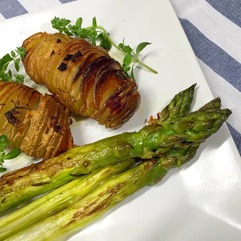 ハッセルバックポテトと焼きアスパラ|pigronaさん