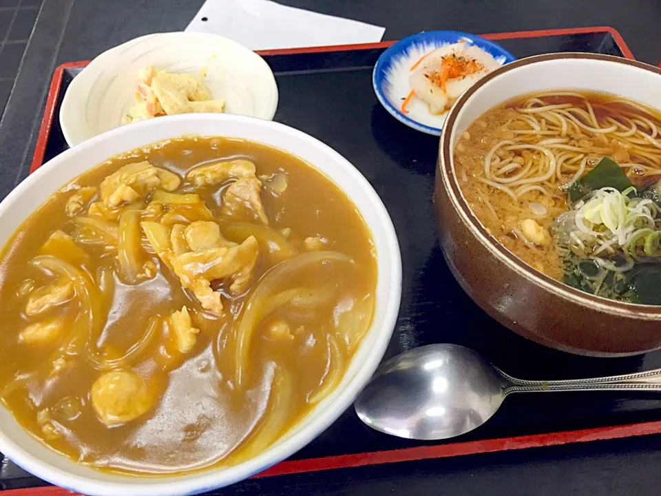 Snapdishの料理写真:カレー丼セット|流線形さん