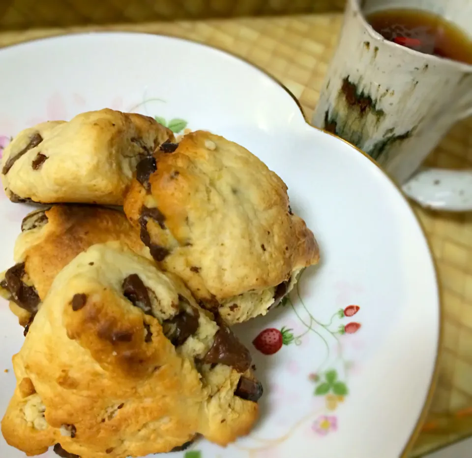 頂き物のスタバ風手作りスコーン トースターで！今度真似します！|Ryokoさん