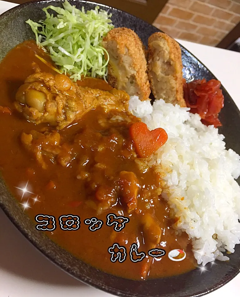 めちゃうまっ♡チキンカレー(*´∨`*)ﾉ|✰︎miyu✰︎さん