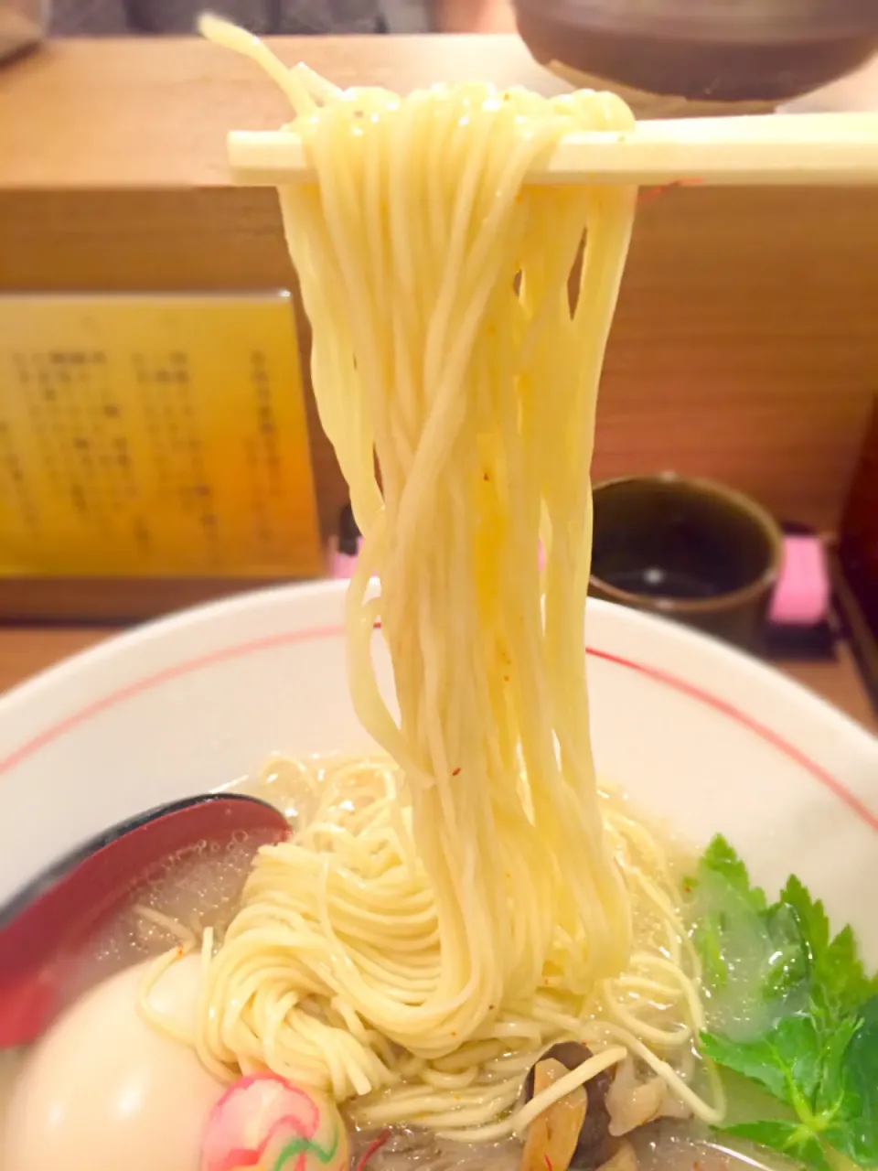 秋味 白味噌仕立ての麺@鯛塩そば灯花|morimi32さん