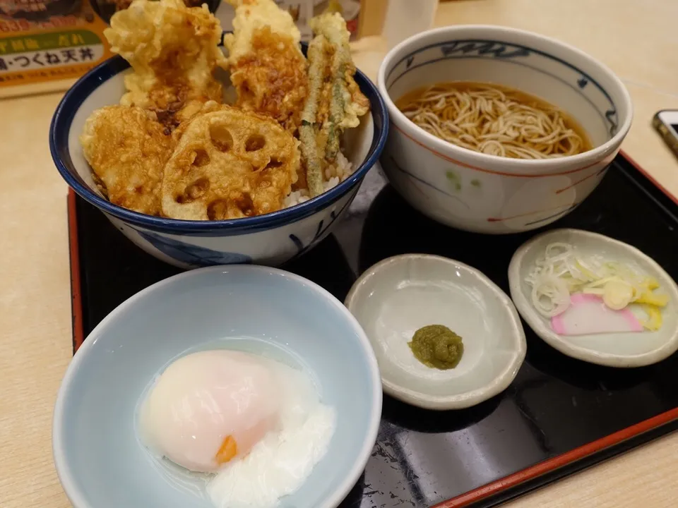 天丼てんや 築地店 ゆず胡椒だれ 鶏・つくね天丼|ddr3rdmixさん