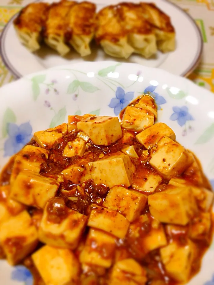 麻婆豆腐＆焼き餃子|ゆうじ.さん