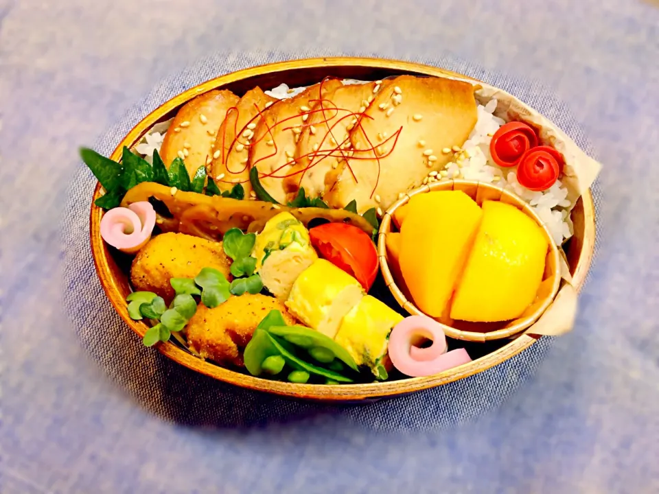 鶏チャーシュー＊お弁当|そらさん