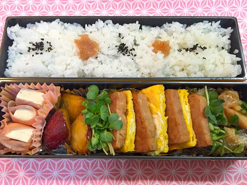 Snapdishの料理写真:握らないスパム弁当|Kanegonさん