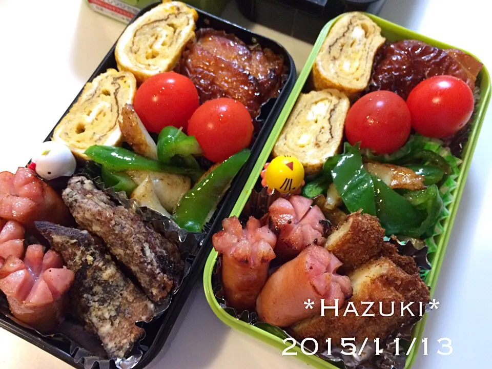 Snapdishの料理写真:11/13(金)高校生息子弁当🍱🍱|Hazukiさん