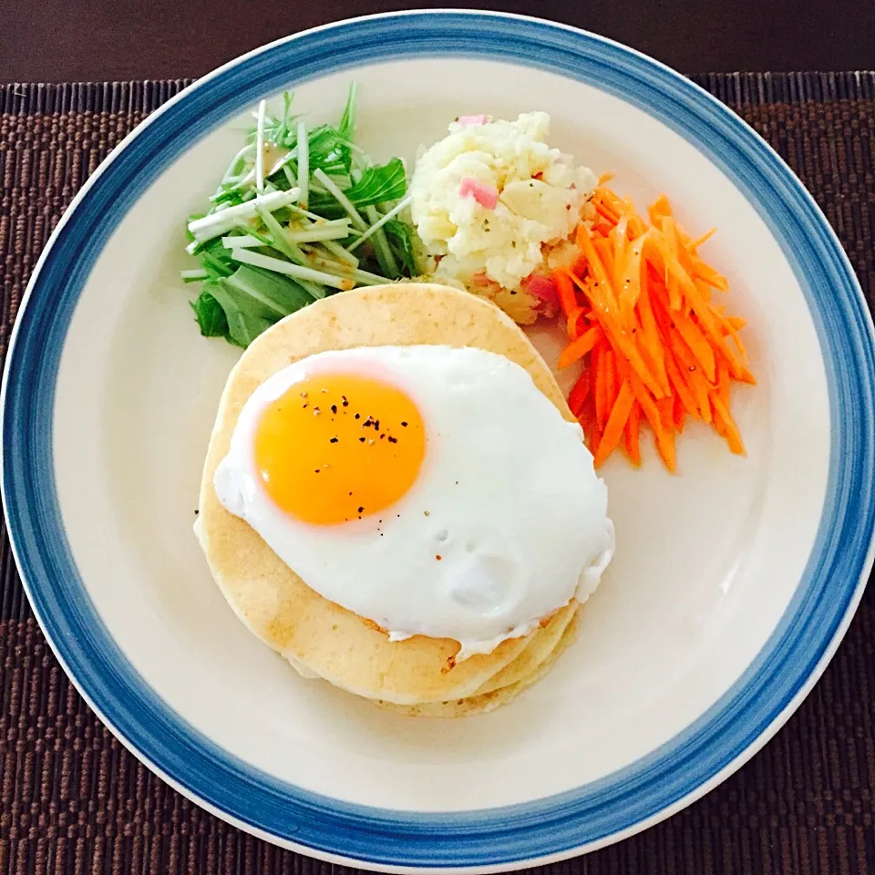 Snapdishの料理写真:パンケーキプレート♡|べーみさん