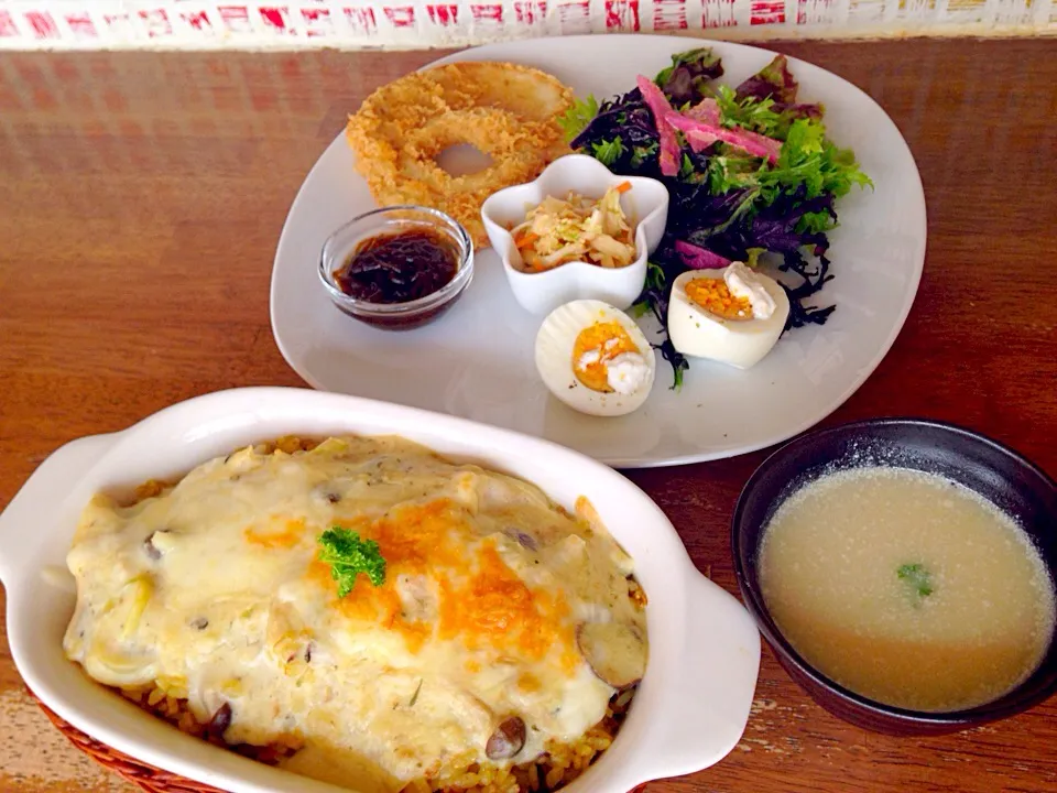 カレー豆乳ドリアランチ|矢部肇子さん