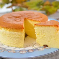 Snapdishの料理写真:スフレチーズケーキ 💕 soufflé cheese cake ❤️