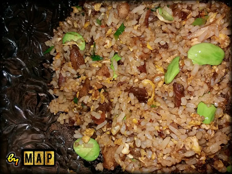 Snapdishの料理写真:Stinky Bean & MUTTON Fried Rice|Asti 🌸🌸さん