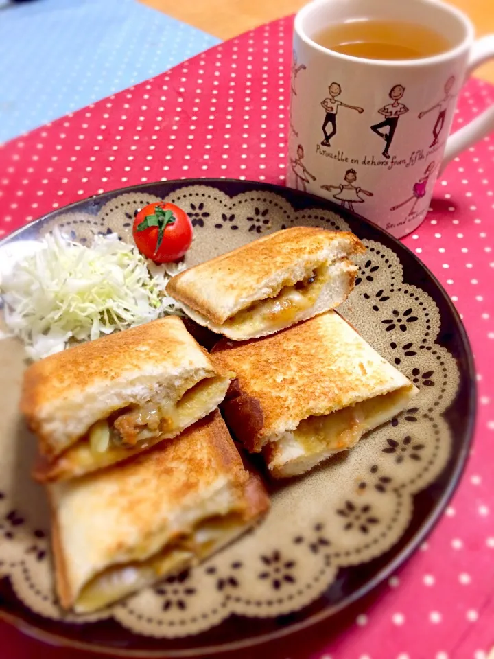 ホットサンド＊シーフードチーズカレー|ゆきさん