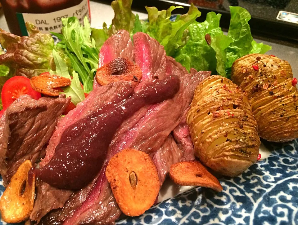 今宵コーズ亭・飛騨牛焼きますた②ʕ-̼͡-ʔ朽木のイタリアン自家製イチヂクソースで|七海さん