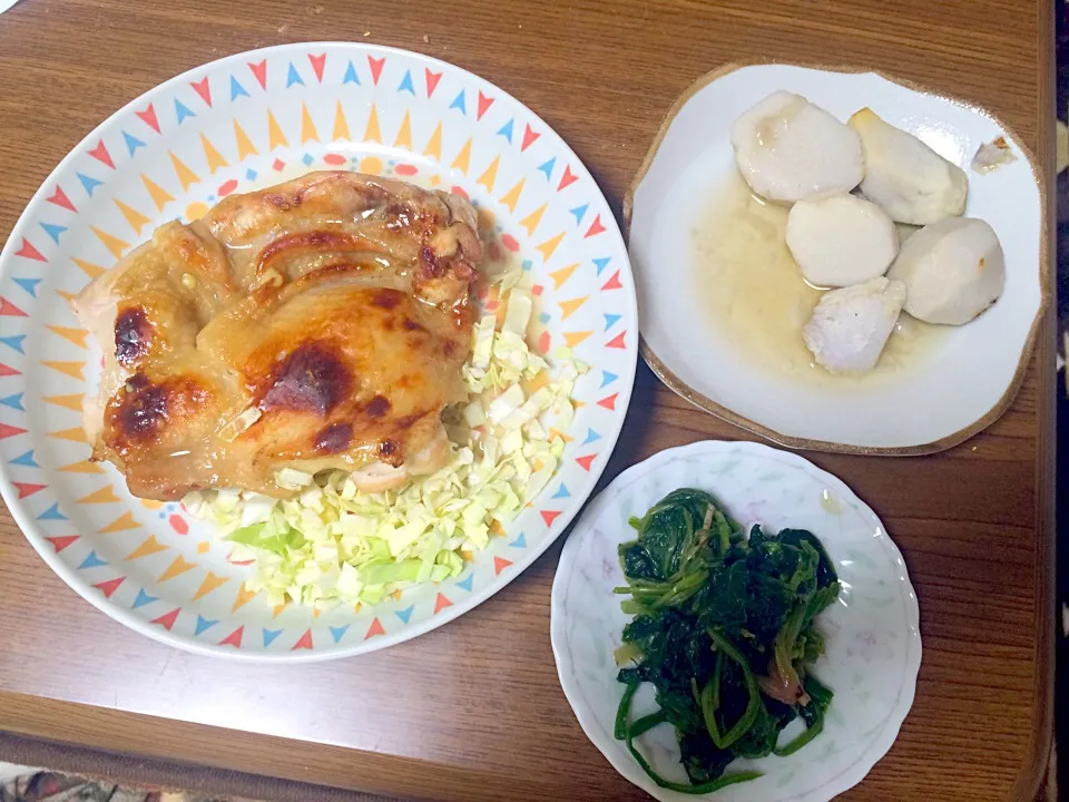 Snapdishの料理写真:チキンソテーの粒マスタードソースがけ | Happy Recipe（ヤマサ醤油のレシピサイト）|ヨモギさん