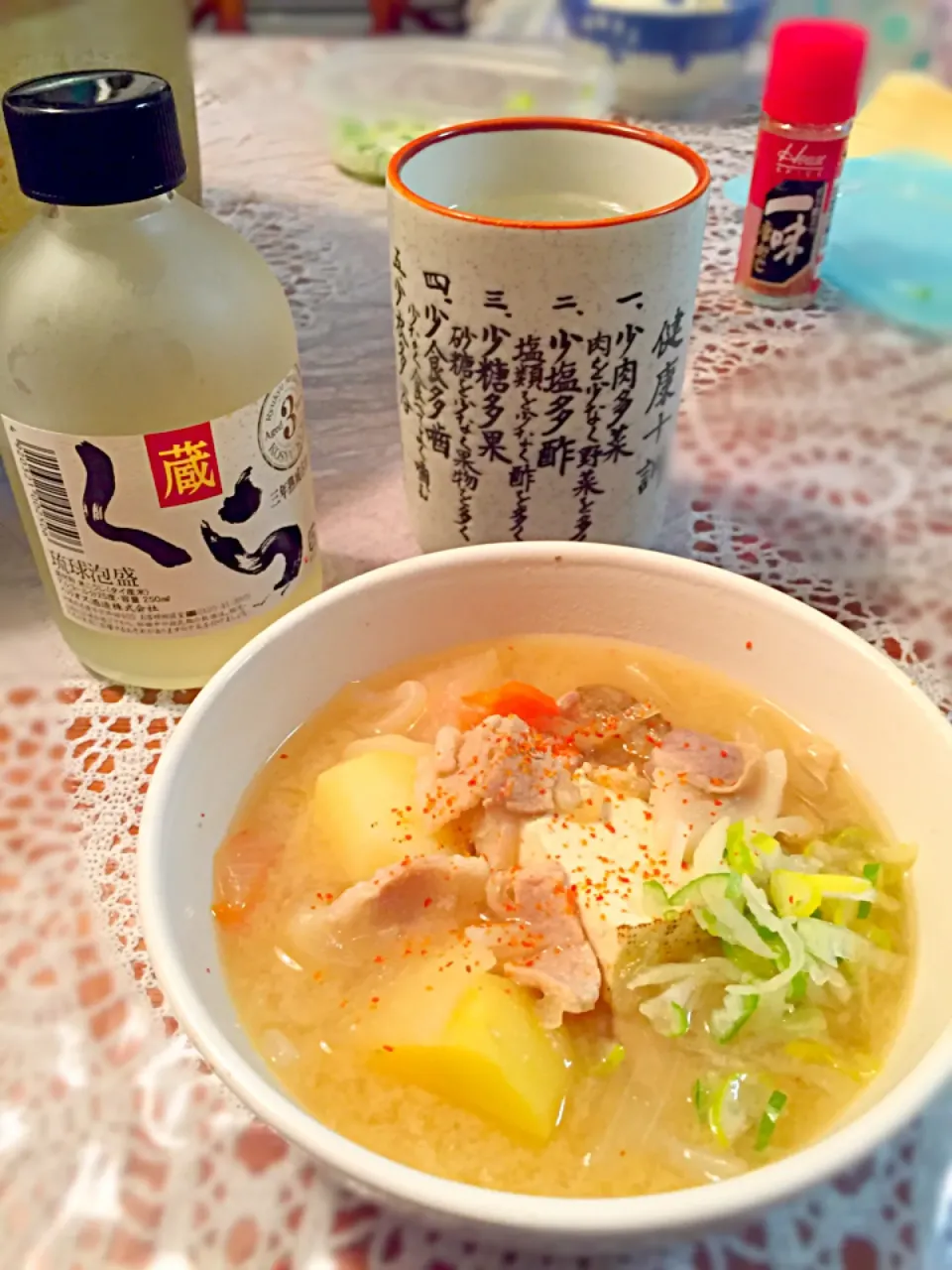 Snapdishの料理写真:豚汁〜！(＊´ㅂ`＊)♥|りーちさん