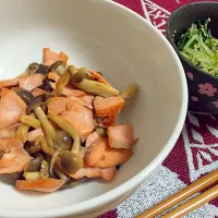 鮭としめじのバター醤油炒め|ななみさん