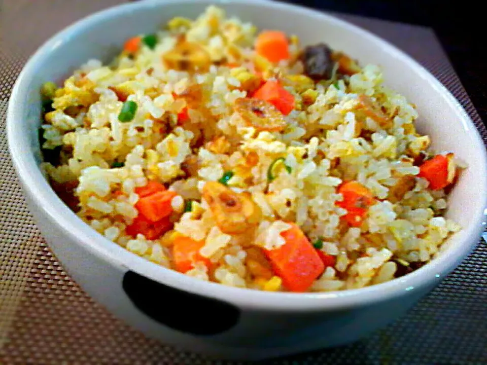 Salmon Fried Rice w/ Egg and Fried Garlic ✔|🌼 Pooja's Kitchenette 🌼さん