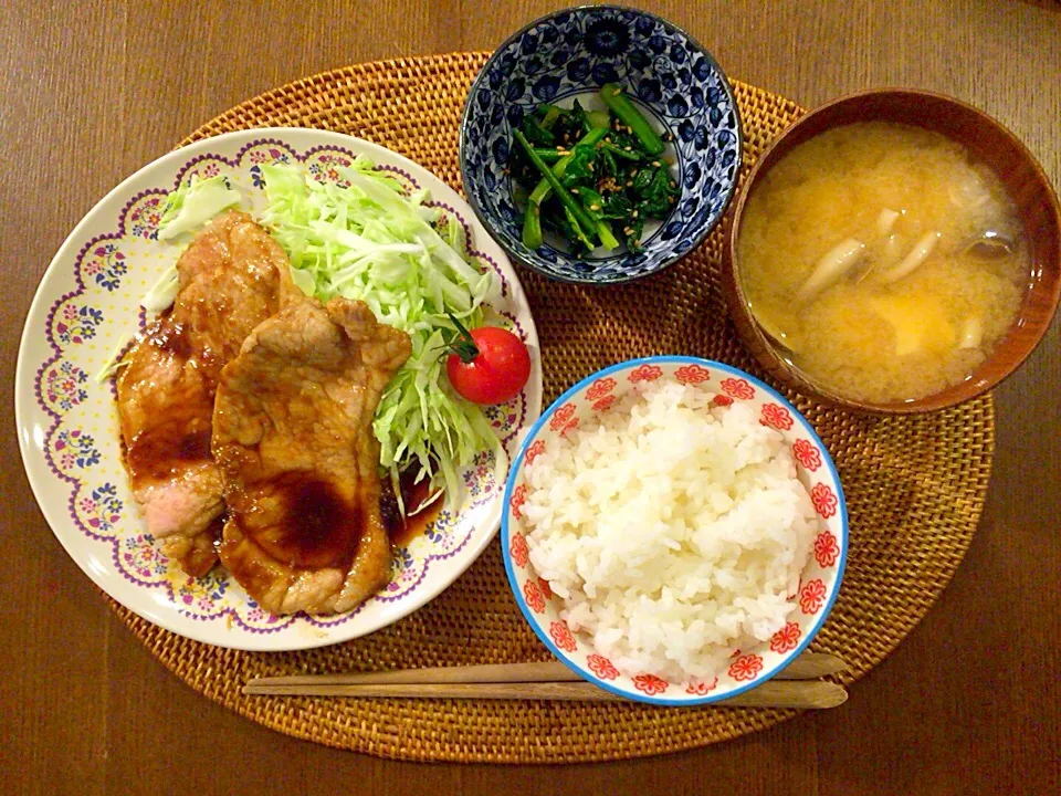 豚の生姜焼き定食|あやんさん