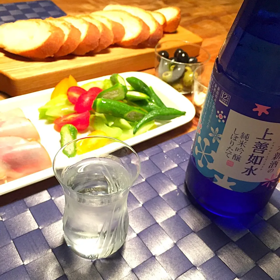 日本酒で、晩酌〜〜！|ローゼルさん