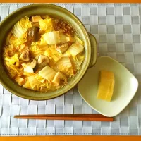 ＊もつ鍋の残りスープで鍋焼きうどん♡ᵕ̈*⑅୨୧

ちょこっと添えた雑穀みそを溶かしながらŧ‹"(o'ч'o)ŧ‹"ŧ‹|naonaoさん