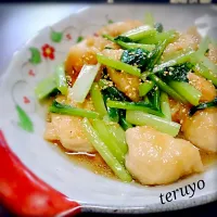 ふんわり鶏むね肉と小松菜の中華煮✴