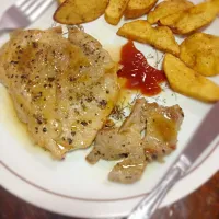 pork and potato steak|Minky Gatchanさん