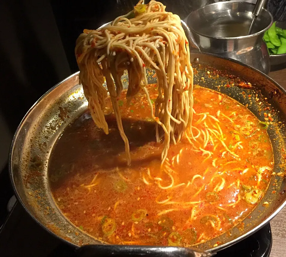 もつ鍋後の〜😍締めラーメン🍜✌️😍|きのすけ〜さん