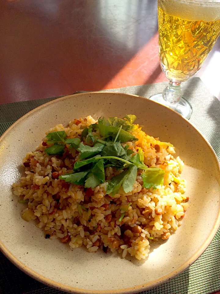 Snapdishの料理写真:Natto Fried Rice🍳納豆炒飯|🌈Ami🍻さん