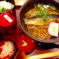 にしん蕎麦ととろろ御飯|どんぐりやろうさん