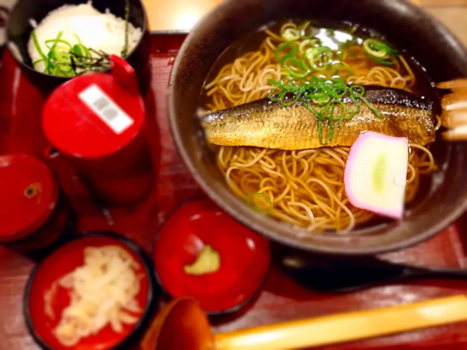 にしん蕎麦ととろろ御飯|どんぐりやろうさん