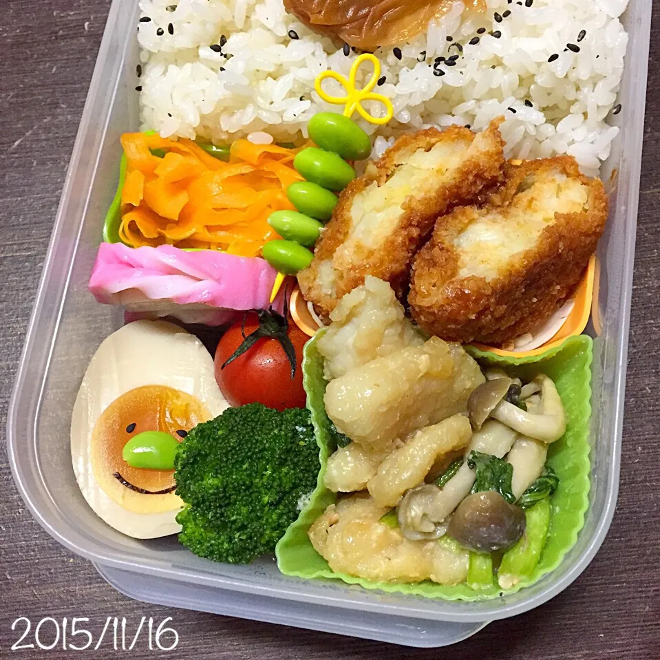 Snapdishの料理写真:11/16お弁当⚘ᗾᐝ|ふくろう女子さん