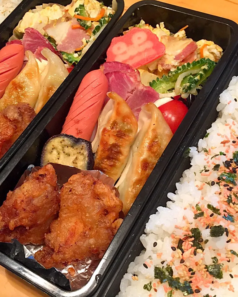 Snapdishの料理写真:今日の親父弁当！|沖縄「ピロピロ」ライフさん