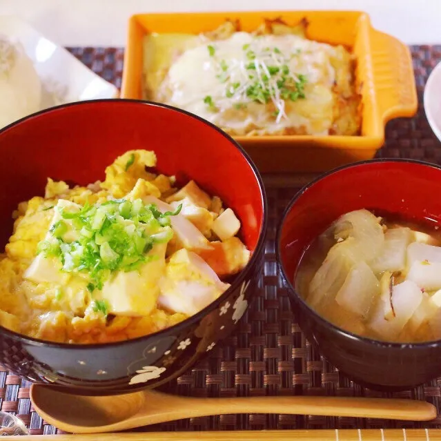 豆腐と生姜のふんわ〜りたまご丼|goneriさん