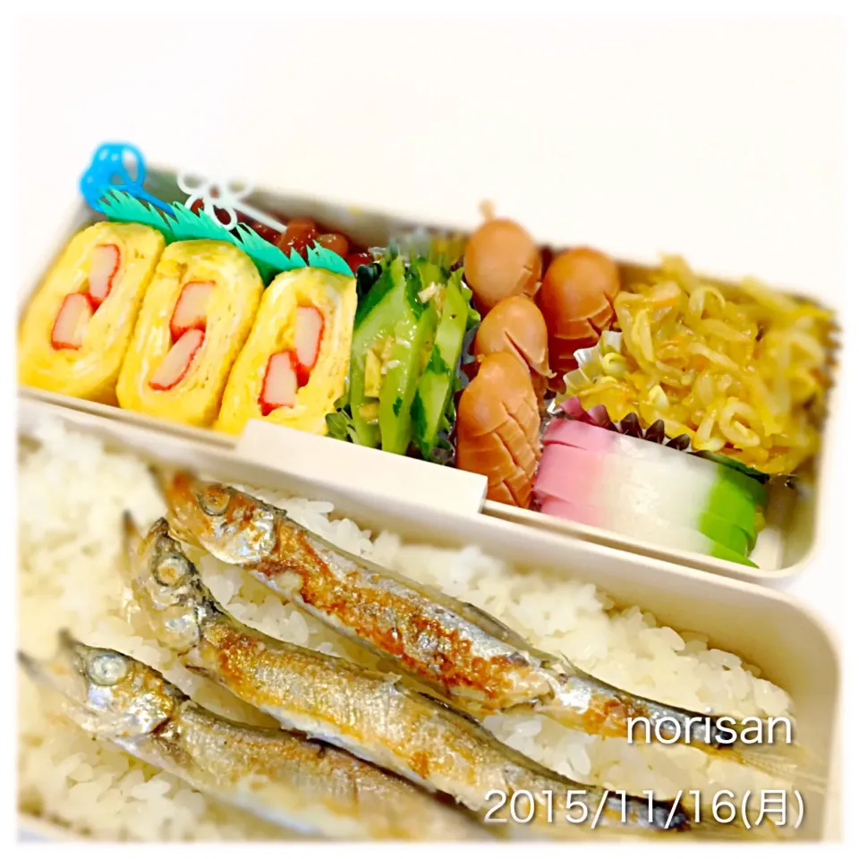 Snapdishの料理写真:中1男子お弁当⭐️ミカさんのカニカマ入り卵焼き|のりさん８３さん