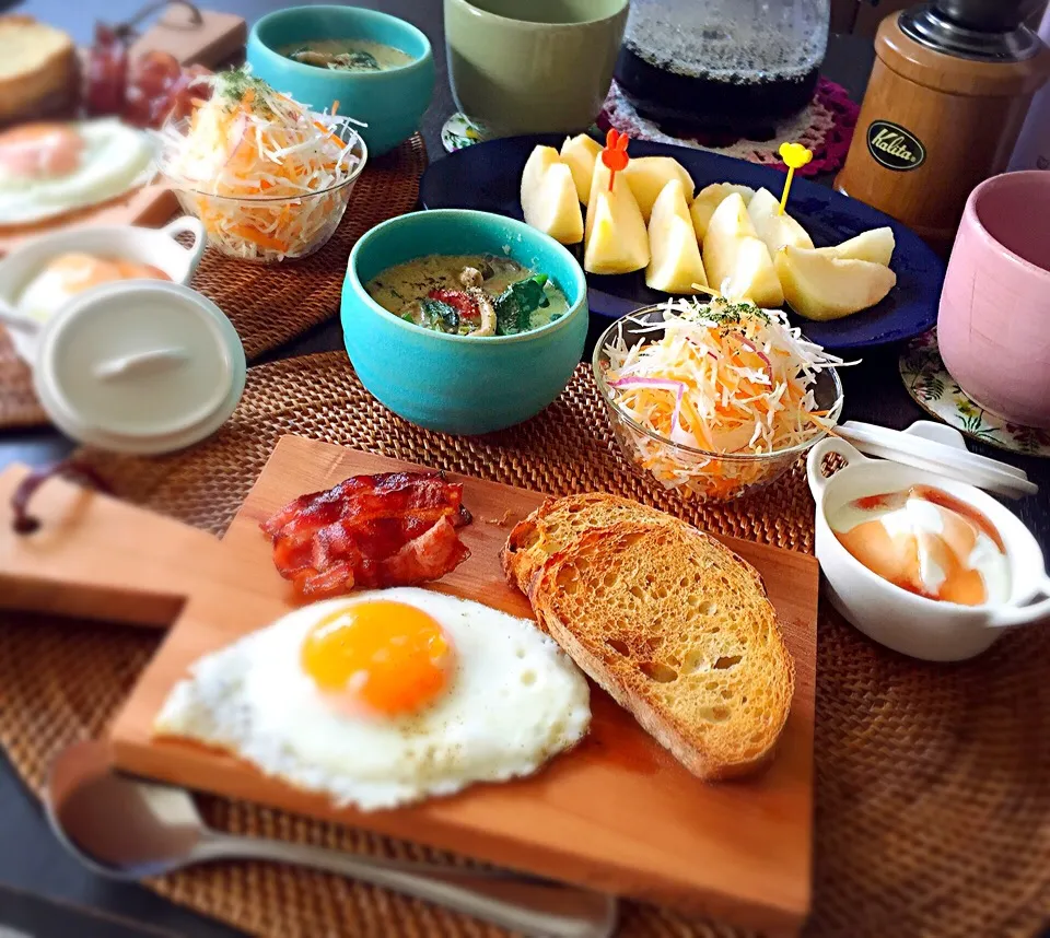 Snapdishの料理写真:朝ごはん〜2015.11.15.sun〜|amumuさん