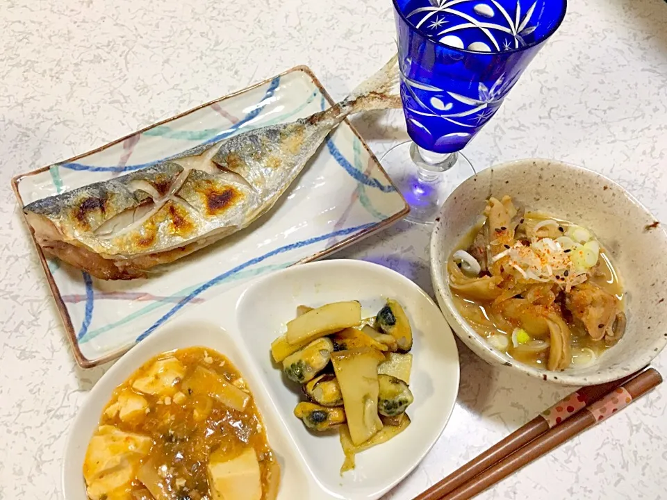 Snapdishの料理写真:鯵・もつ煮込み♪|rin♪さん