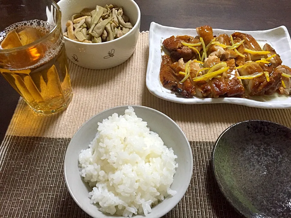 鶏の柚庵焼き|ぴろろさん